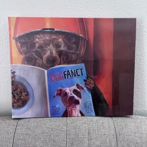 "Pampered Pooch – Whimsical Dog Salon Canvas Art by Empire Art Direct